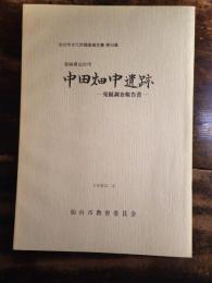 中田畑中遺跡 : 発掘調査報告書