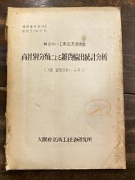 商社別分類による雑貨輸出統計分析 : 輸出中小工業品流通調査