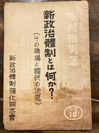 新政治体制とは何か? : その機構と国民の決意