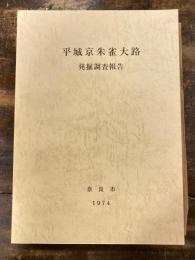 平城京朱雀大路発掘調査報告