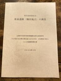 鹿児島県指宿市敷領遺跡(楠田地点)の調査 : 文部科学省科学研究費補助金特定領域研究「わが国の火山噴火罹災地における生活・文化環境の復元」による発掘調査報告書