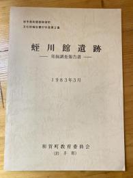 蛭川館遺跡発掘調査報告書