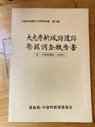 大光寺新城跡遺跡発掘調査報告書