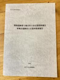 関場遺跡第2地点出土旧石器資料報告・寒風台遺跡出土石器再整理報告