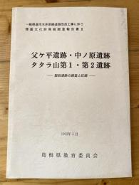 一般県道市木井原線道路改良工事に伴う埋蔵文化財発掘調査報告書