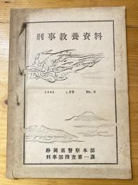 刑事教養資料　1965年1月号　No.8