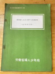 農家婦人生活に関する意識調査 : 結果報告書