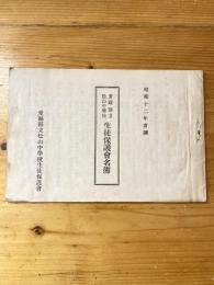 昭和12年度　愛媛県立松山中学校　生徒保護会名簿