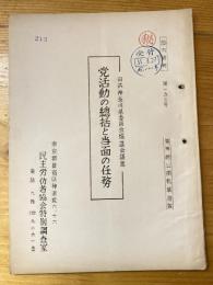 党活動の総括と当面の任務　日共神奈川県委員会協議会議案