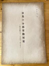 日共の分派策動対策(国民評論9月1日付42号より)