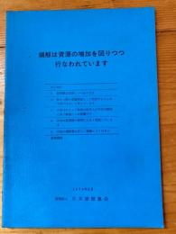 捕鯨は資源の増加を図りつつ行なわれています