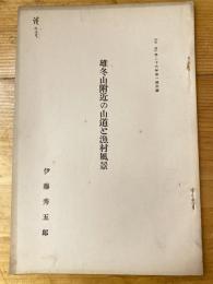 雄冬山附近の山道と漁村風景　「山岳」第26年第1号別刷