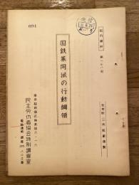 国鉄革同派の行動綱領