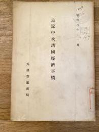 最近中米諸国経済事情