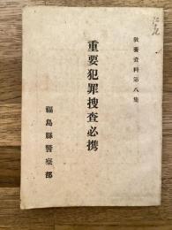 重要犯罪捜査必携　教養資料第8集
