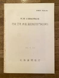 昭和45年　第3期 北海道総合開発計画 港湾、空港、鉄道、通信施設部門検討資料