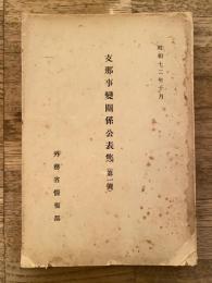 支那事変関係公表集