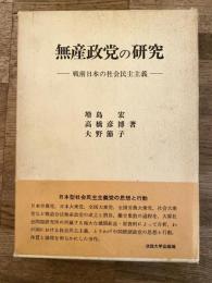 無産政党の研究 : 戦前日本の社会民主主義