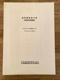 基準運転時分表(貨物列車関係) 平成2年7月1日共通通達第115号(平成14年3月16日改正版)