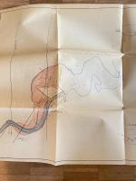 昭和31年 北海道三笠市 桂澤貯水池盤の澤上流埋立盛土工事計画図　1000分の1