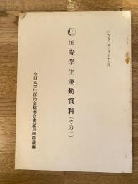 1958年 全学連 国際学生運動資料(その1)