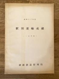昭和37年度 国鉄釧路鉄道管理局駅別運輸成績(1日平均)