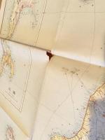 昭和8年　北海道樺太最新交通名勝地圖 附主要産物分布圖