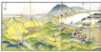 鳥瞰図 『竹淸樓を中心とする名所案内図』　琵琶湖附近遊覧案内
