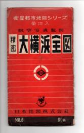 精密　大横浜全図　衛星都市地図シリーズ　番地入航空写真製図
