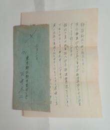 田中冬二自筆書簡　