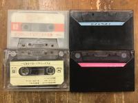 アニメソングカセットテープ４点一括　全てジャケット欠、1本は簡易ケース