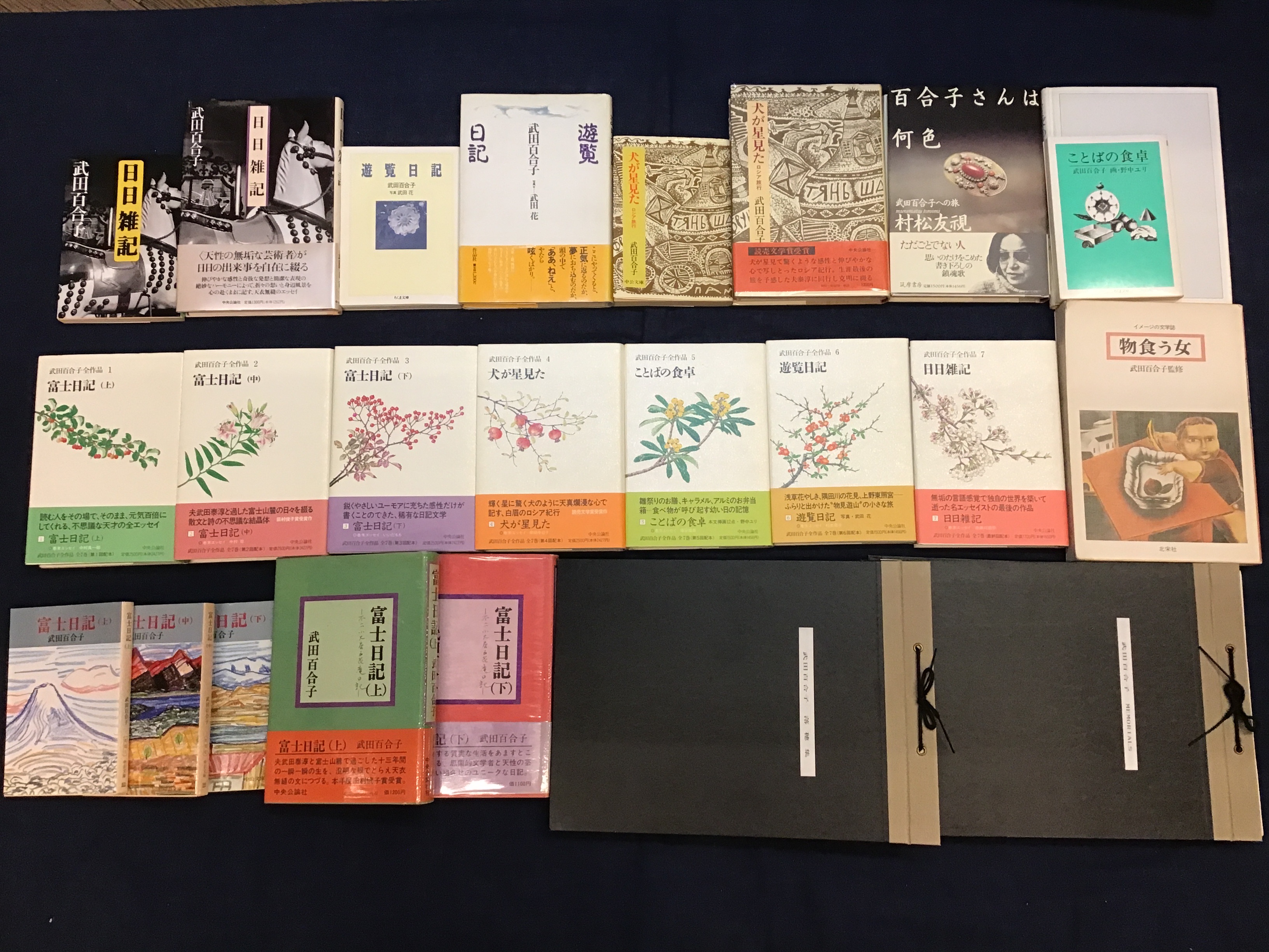 武田百合子著作（『武田百合子全作品』全7巻、『富士日記』中央公論社
