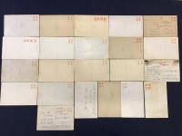 絵葉書　軍事郵便　22枚一括　（うち4枚使用済み）