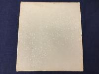 安西水丸 色紙　パイプとマッチ　ヤケシミ　色紙縁に経年オレスレキズ