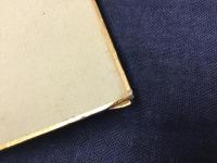 安西水丸 色紙　パイプとマッチ　ヤケシミ　色紙縁に経年オレスレキズ