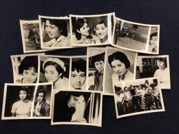 ＜小型映画スチール写真＞佐久間良子１３枚一括（内５枚はプロマイド？）