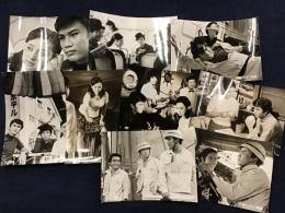 ＜映画スチール写真＞「夕陽にむかう」　森田健作ほか ９枚一括（少反り）