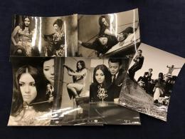 ＜映画スチール写真＞「女めくら 花と牙」　６枚一括（少反り）