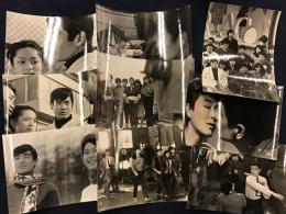 ＜映画スチール写真＞「若いあらし」※のちに「東京無宿」に改題 藤岡弘ほか ９枚一括（少反り）