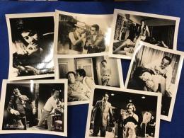 ＜映画スチール写真＞「夜の歌謡シリーズ 悪党ブルース」梅宮辰夫、橘ますみほか 7枚一括（少反り）