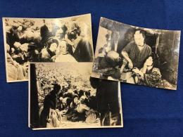 ＜戦前映画スチール写真＞「愛国の血刃」高橋寿康監督、河部五郎、葛木香一、桜木梅子ほか　３枚一括