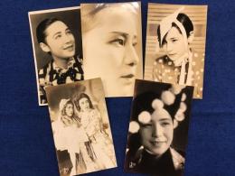 ＜戦前プロマイド（ポストカード）＞水の江瀧子4枚、不明1枚、計5枚一括（内3枚に「松竹少女歌劇団写真部調製」、1枚に「松竹写真部調製」の印字あり）
