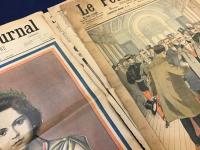 【仏語新聞】le petit journal　SUPPLÉMENT ILLUSTRÉ　・1897年3月7日日曜日・1898年6月24日日曜日 ・1902年7月24日日曜日　ヤケヤブレなど経年イタミ多　二つ折り跡　3部一括　