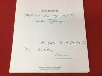 【洋書図録】エルサ・ペレッティ（ティファニー・デザイナー）の世界 FIFTEEN OF MY FIFTY WITH  TIFFANY Fashion Institute of Technology(NY)でのティファニー50周年記念展示会カタログ ※献本署名入り