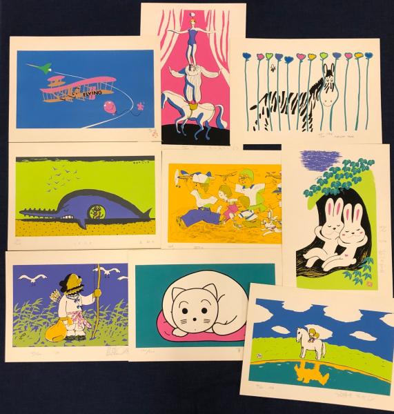 直筆サイン入り　「やなせたかし 漫画家の絵本の会」1983年 直筆サイン入り 「やなせたかし 漫画家の絵本の会」1983年