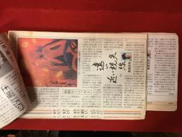 【新聞連載切り抜き】「遠い視線近い視点」　東京新聞（夕刊）　2002年4月3日～2006年9月27日　後半通番無し　全102回（第二・第四水曜掲載）　完　「私のオアシス」横尾忠則の回記事一枚付き