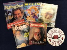Jerry Garciaジェリー・ガルシア（The Grateful Deadグレイトフル・デッド）関連洋雑誌5冊一括・シール1枚付き　