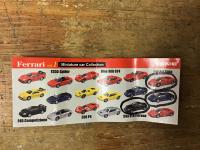Ferrari vol.1 Miniature car Collection 1/100 フェラーリ＜サークルK サンクス限定＞缶コーヒーおまけミニカー（全6車種・全18種類のうち、3個欠、15個一括）