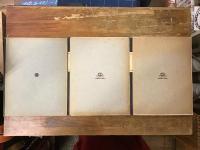 【未使用】古いノート（縦書き用）　・BOOKMAN NOTE BOOK SANSEIDO＜D・2＞ 2冊　・NOTE BOOK MITSUKOSHI(表紙に小ヤブレ小印)