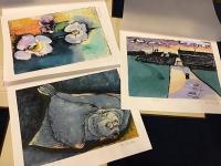 寺田政明素描集　特装愛蔵版　別帙「手彩色版画」三点付き　墨書献本署名入り　限定30部